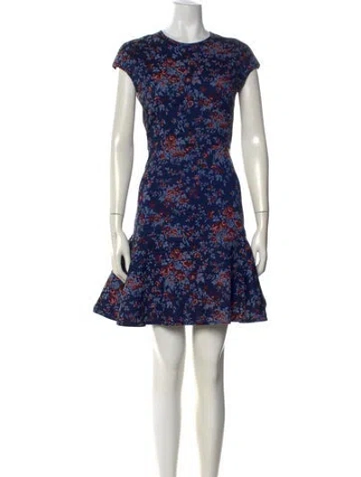 Pre-owned Erdem Lace Pattern Mini Dress In White