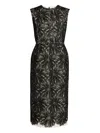 Erdem Lace-trimmed Sleeveless Dress In Black