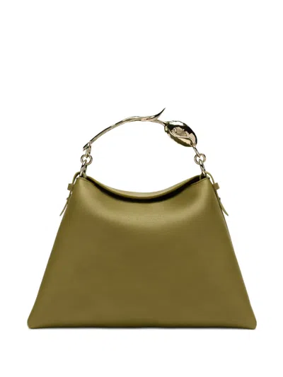 Erdem Large Bloom Tote Bag In Green