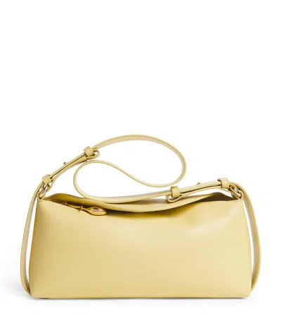 Erdem Leather Bloom Shoulder Bag In Yellow
