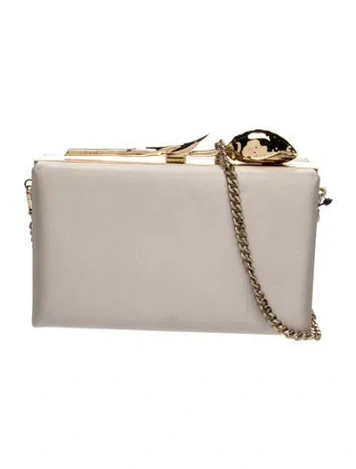 Pre-owned Erdem Leather Crossbody Bag W/ Tags In Neutrals