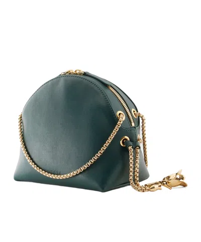 Erdem Leather Shoulder Bag In Gray