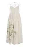 Erdem Floral Print Linen Maxi Dress In Floral