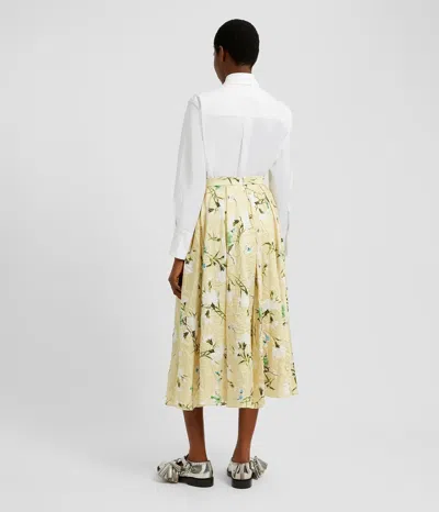 Erdem Long Sleeve Shirt Floral In Neutral