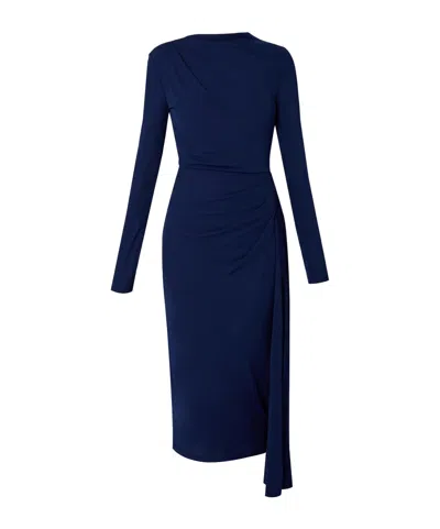 Erdem Long-sleeved Dress In Blue