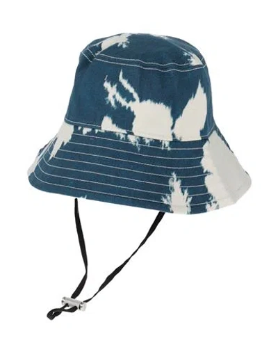 Erdem Man Hat Blue Size Xs/s Cotton, Elastane, Zamak