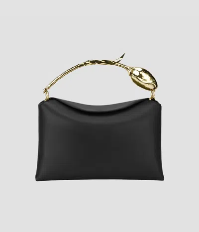Erdem Midi Bloom Bag In Black