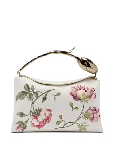 Erdem Midi Bloom Tote Bag In White