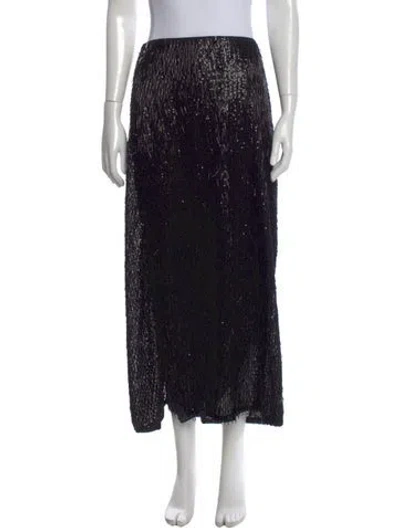 Pre-owned Erdem Midi Length Skirt W/ Tags In Black