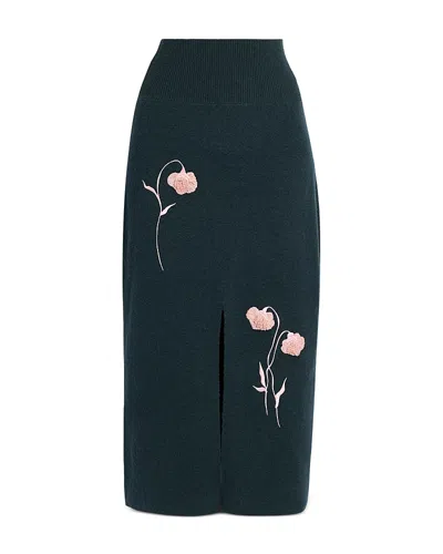 Erdem Midi Pencil Skirt In Black