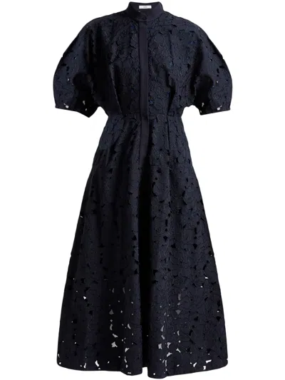 Erdem Midi Shirt Dress In Blue