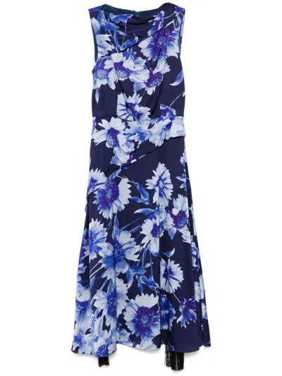 ERDEM FLORAL-PRINT MIDI DRESS