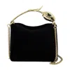 Erdem Mini Bloom Handbag With Sculptural Gold-tone Handle In Black