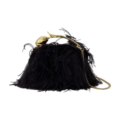 Erdem Mini Bloom Shoulder Bag In Black