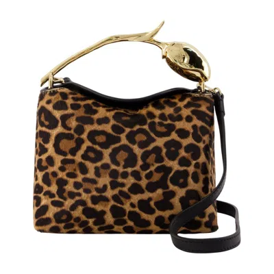 Erdem Mini Bloom Shoulder Bag In Brown