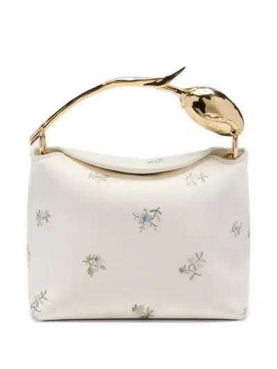 Erdem Mini Bloom Top-handle Tote Bag In White