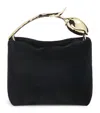 Erdem Mini Velvet Bloom Top-handle Bag In Black