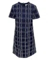 Erdem Octavia Denim Dress In Blue Cotton In Blue