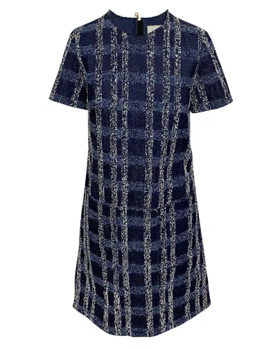 Erdem Octavia Denim Dress In Blue Cotton