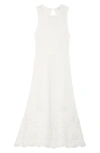 Erdem Open Knit Sleeveless Midi Dress