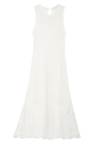 Erdem Open Knit Sleeveless Midi Dress