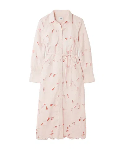 Erdem Openwork Embroidered Dress In Pink