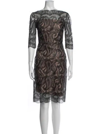 Pre-owned Erdem Paisley Print Knee-length Dress In Multi