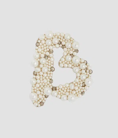 Erdem Pearl Alphabet Brooch B In Multi