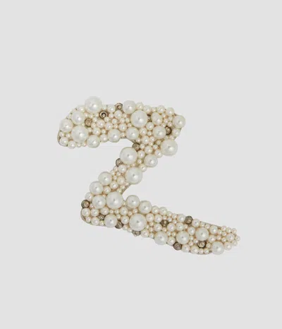 Erdem Pearl Alphabet Brooch Z In Multi