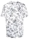 Erdem Peter Floral-print T-shirt In Weiss