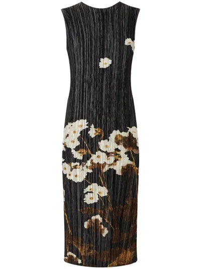 ERDEM PLEATED MIDI DRESS