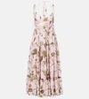 Erdem Printed Cotton Midi Dress