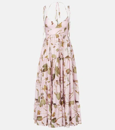 Erdem Printed Cotton Midi Dress