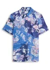 Erdem Womens Artist Garden Cobalt Floral Short-sleeves Cotton-poplin Shirt In Blue