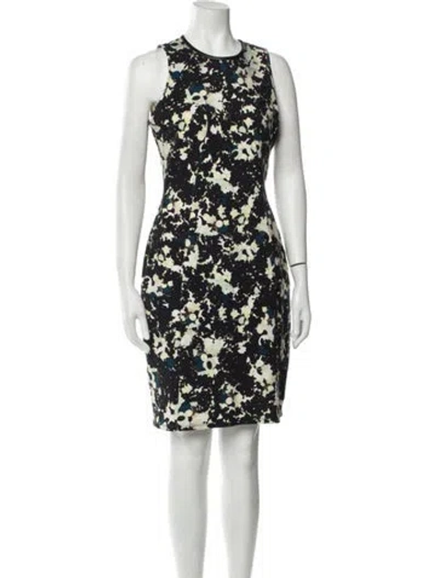 Pre-owned Erdem Printed Knee-length Dress In Black