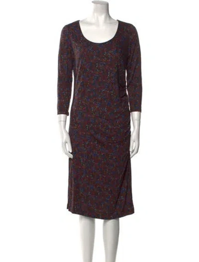 Pre-owned Erdem Printed Knee-length Dress In Black