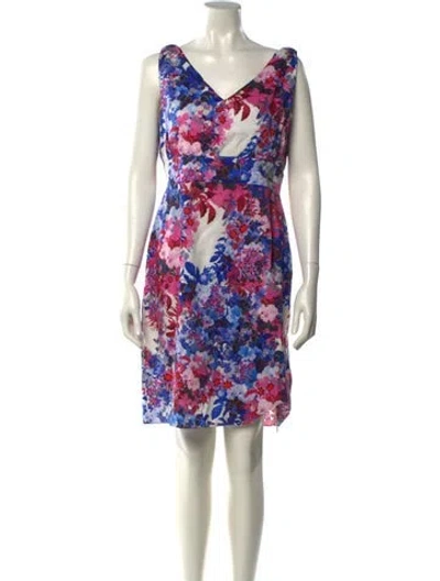 Pre-owned Erdem Printed Knee-length Dress In Multi