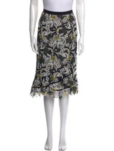 Pre-owned Erdem Printed Knee-length Skirt In Multi