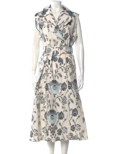 Pre-owned Erdem Printed Long Dress