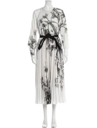 Pre-owned Erdem Printed Long Dress In Multi
