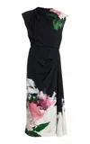 Erdem Printed Midi Dress In Multi