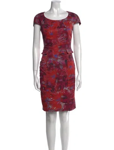 Pre-owned Erdem Printed Mini Dress In Pink