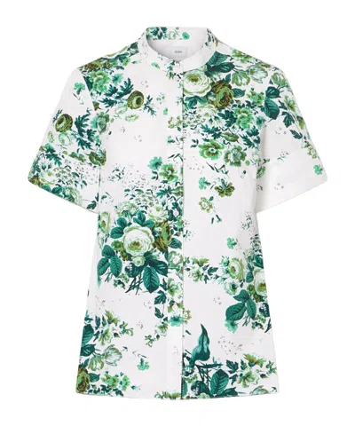 Erdem Printed Shirt In White