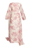 Erdem Printed Silk Gown In Multi