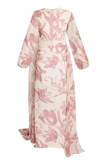 Erdem Printed Silk Gown