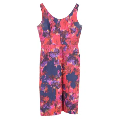 Erdem Printed Sleeveless Knee-length Dress In Multicolor Viscose