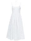 Erdem Rea Strap-detail Lace Gown In Neutrals