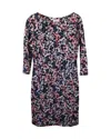 Erdem Reese Floral Knee-length Dress In Multicolor Viscose In Multi