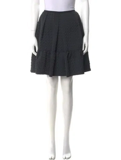 Pre-owned Erdem Ruffle Embellishment Knee-length Skirt In Black