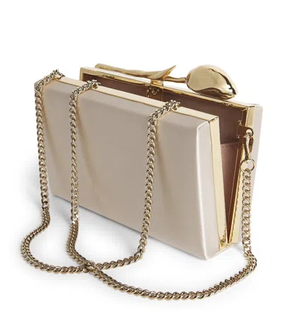 Erdem Satin Bloom Clutch Bag In Pattern